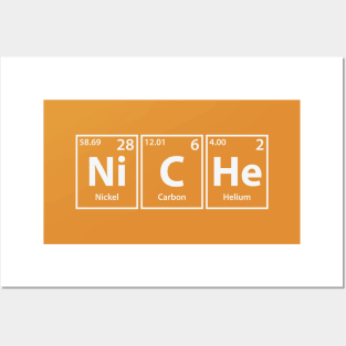 Niche (Ni-C-He) Periodic Elements Spelling Posters and Art